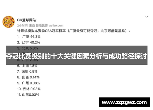 夺冠比赛级别的十大关键因素分析与成功路径探讨