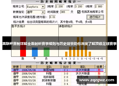 英联杯赛制详解全面剖析赛事规则与历史背景助你深度了解顶级足球赛事 英联杯赛制详解全面剖析赛事规则与历史背景助你深度了解顶级足球赛事